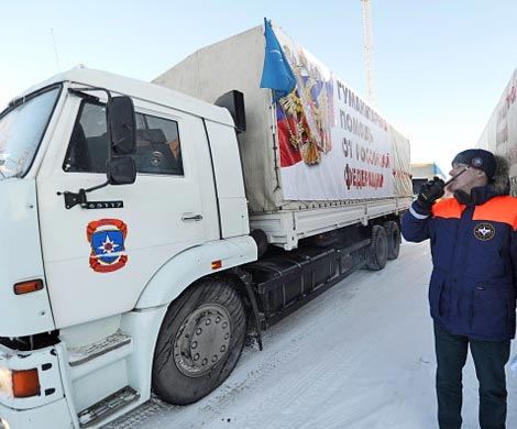 Очередная колонна МЧС отправится в Донбасс 24 декабря
