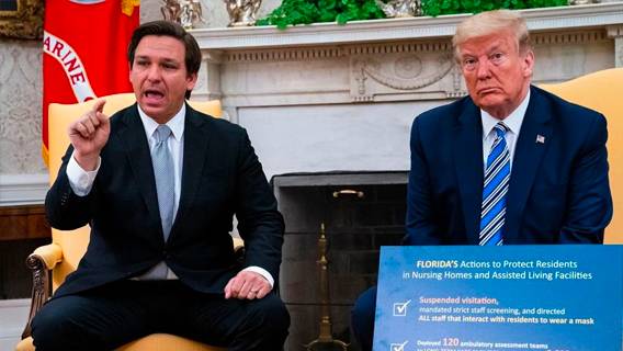 Согласно опросу, Рон Десантис обогнал Трампа на республиканских праймериз