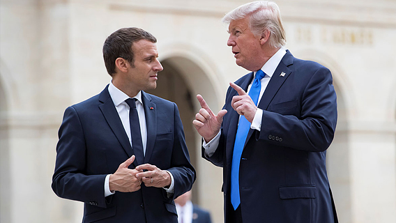 Трамп и Макрон договорились о встрече G7 в ближайшее время