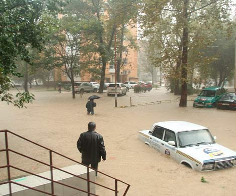Над Анапой разверзлись небеса