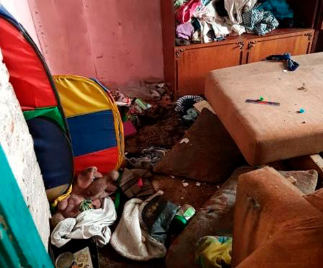 В Биробиджане сотрудники полиции изъяли 4-летнюю девочку из дома-помойки