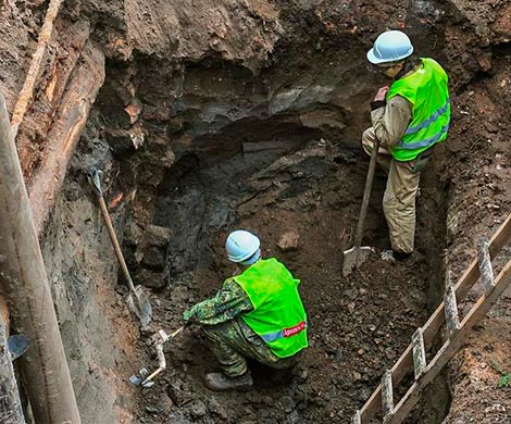 В центре Москвы обнаружен фундамент церкви XVII века