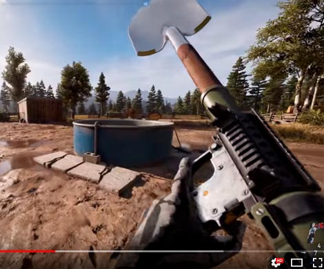 В Far Cry 5 добавили базуку, стреляющую лопатами