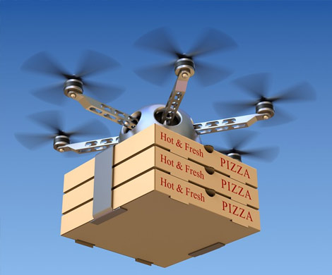 В Москве доставлять пиццу будут беспилотники DJI Phantom 3 Advanced