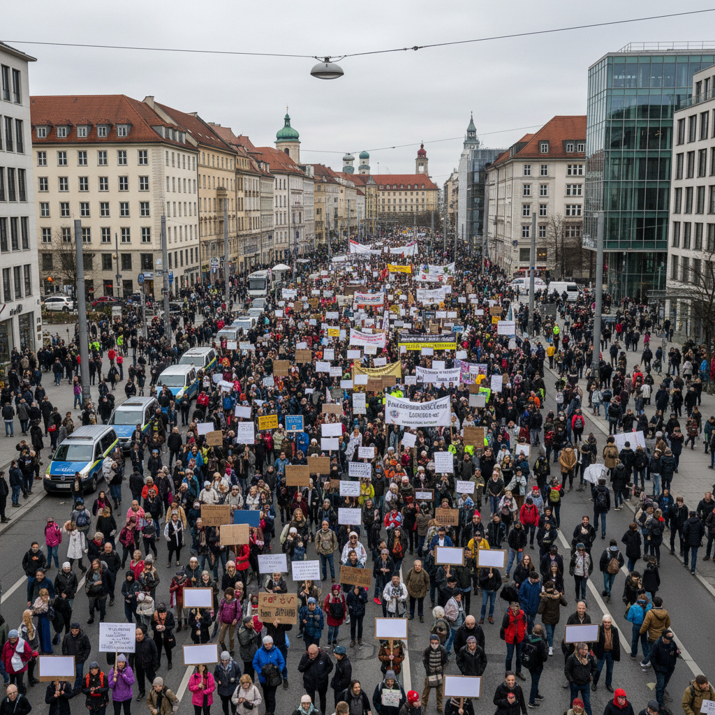 В Мюнхене прошла акция протеста против конференции по безопасности