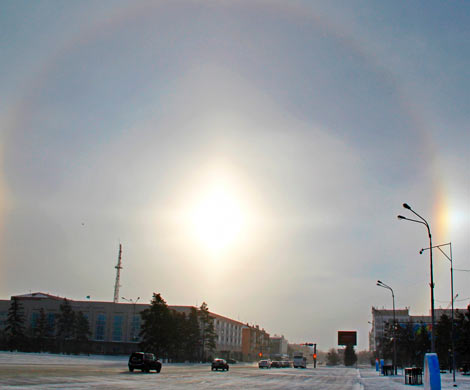 В небе над Петрозаводском сняли на фото гало