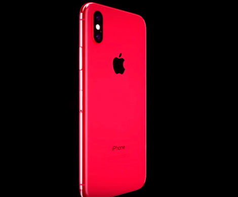 В сети показали красный iPhone X