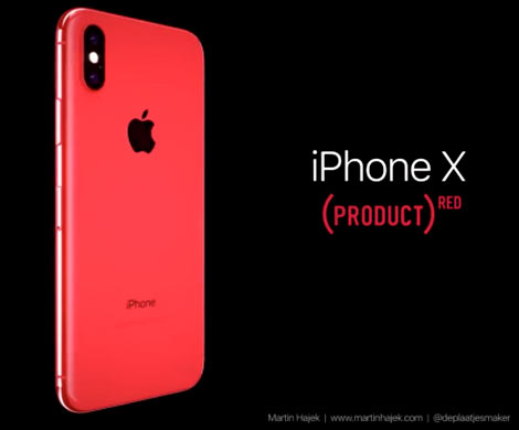 В сети показали уникальный красный iPhone X