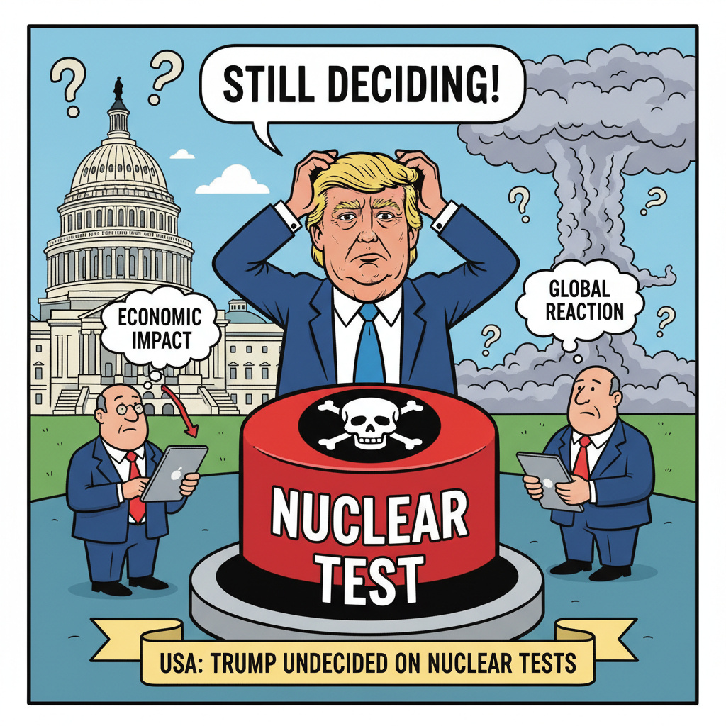 В США заявили, что Трамп еще не решил вопрос о ядерных испытаниях