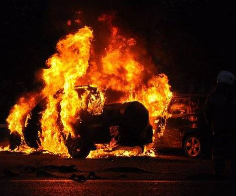 В Удмуртии мужчина заживо сгорел в авто после ДТП