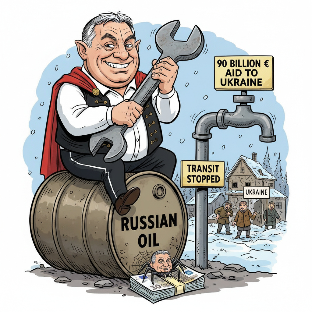 Венгрия заблокировала выделение 90 миллиардов евро помощи Украине из-за остановки транзита нефти