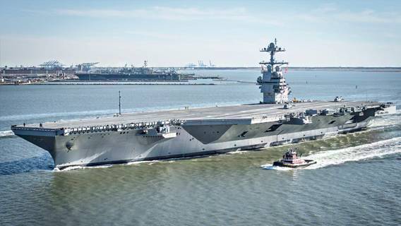 ВМС США провели развертывание своего новейшего и самого современного авианосца 