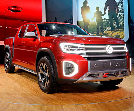Volkswagen представил большой пикап на базе Atlas‍
