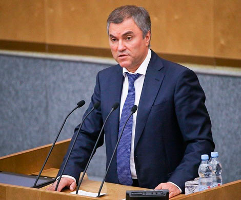 Володин вышел на войну с террором
