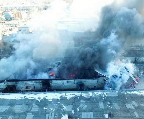 Возгорание в гаражах произошло на юго-западе Москвы