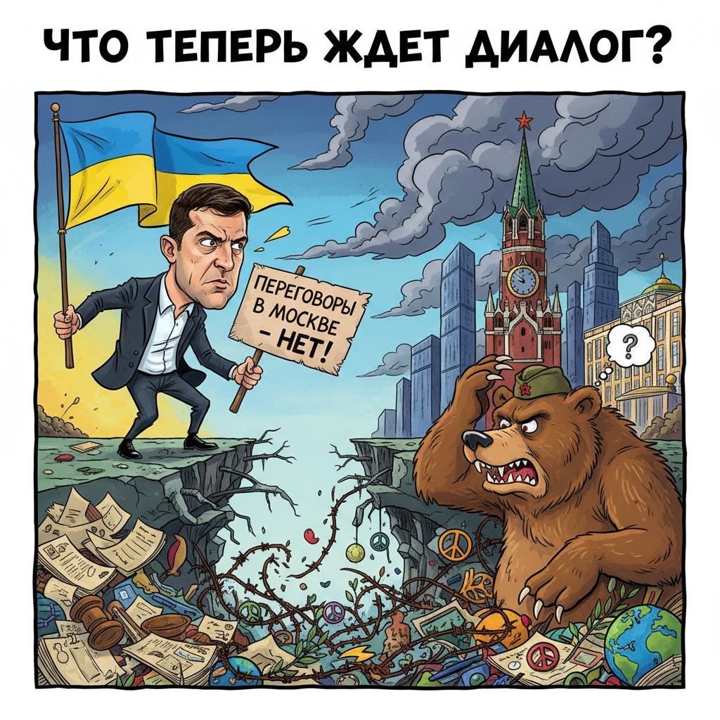 Зеленский отказался от переговоров в Москве