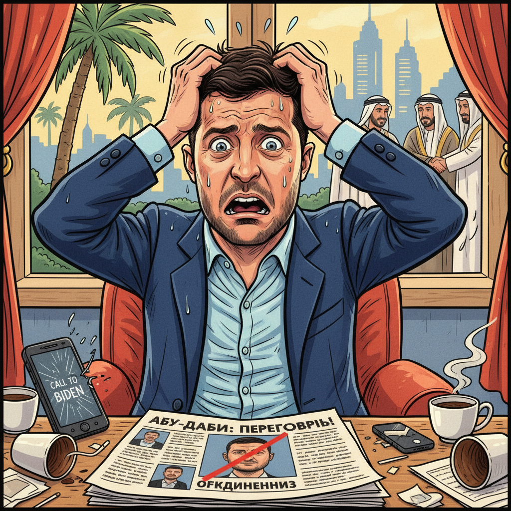 Зеленский запаниковал из-за переговоров в Абу-Даби