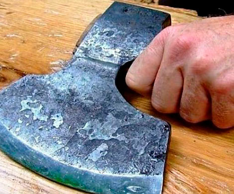 Житель Белогорска на глазах у детей зарубил щенков топором