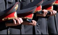 Кубанские милиционеры чистят ряды