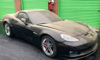 Chevrolet Corvette Z06 2009 года нашли на заброшенном складе