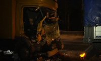 Две фуры столкнулись на МКАД, есть пострадавшие