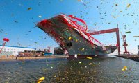 Китай спустил на воду свой третий авианосец «Фуцзянь»