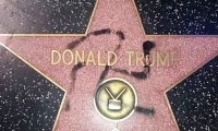 На голливудской Аллее славы осквернили звезду Трампа‍