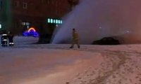 На Гражданском проспекте прорвало трубу с кипятком‍