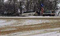 Пассажирский автобус съехал в кювет под Белгородом‍
