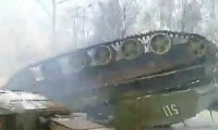 Под Калининградом перевернулся танк