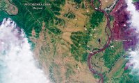 "Роскосмос" показал пожары в Сибири на фото со спутника