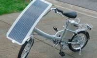 "Солнечный" велосипед едет со скоростью 7 км в час
