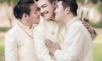 Три гея сыграли свадьбу в Таиланде