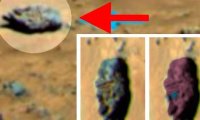На Марсе обнаружена каменная голова