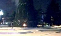 В Благовещенске из-за замыкания загорелась главная ёлка‍
