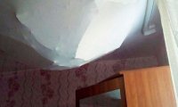 В Красноярске жильцы новостройки пожаловались на обвалившийся потолок