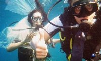 В США парочка сыграла свою свадьбу на дне океана