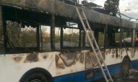 В Волгограде произошел пожар в троллейбусе