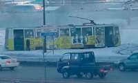 В Хабаровске снова загорелся трамвай