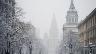 Московские дворники ведут круглосуточную борьбу на снежном фронте