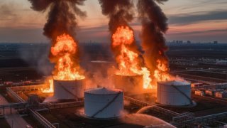 Пожар на нефтебазе под Тихорецком ликвидирован после атаки дрона