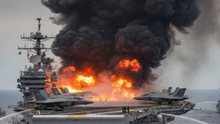 Пожар на новейшем авианосце США потушили после 30 часов борьбы с огнем
