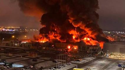 Гипермаркет OBI в Химках сгорел дотла. Погиб охранник