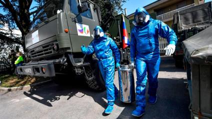 Москва направила солдат в Италию для помощи в борьбе с коронавирусом