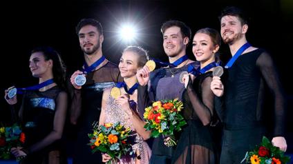 У российских фигуристов – все золото Европы