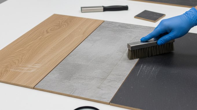 Тест на вылет: почему ламинат 33 класса не выдержал удара металлической щеткой, а каменный пол – выдержал