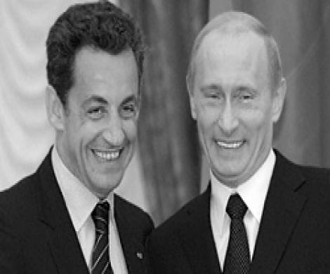 Саркози ждет Путина во Франции Саркози ждет Путина во Франции