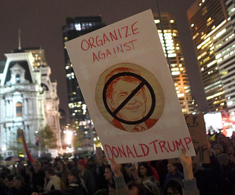 США: протесты против победы Трампа