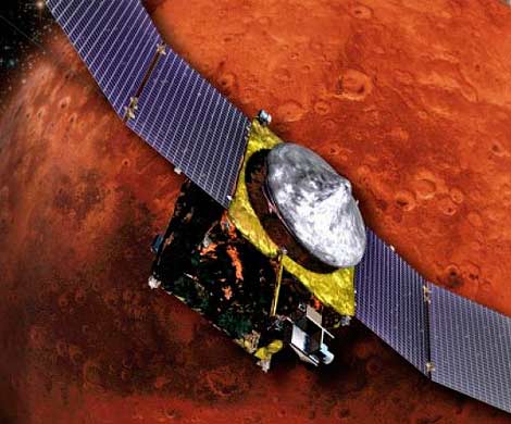 Американский научный спутник MAVEN вышел на орбиту Марса