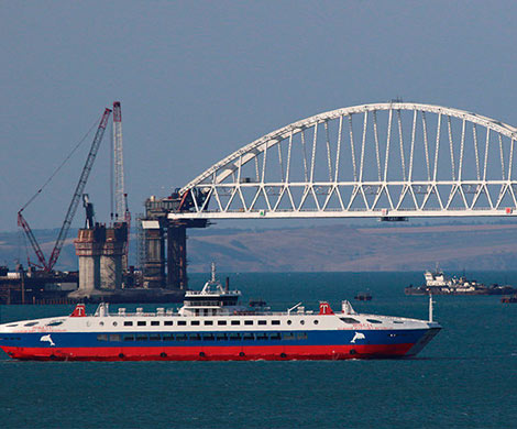 Арка Крымского моста поднята на проектную высоту‍
